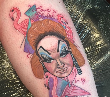 女生人物纹身图案 简单线条纹身素描人物肖像纹身图案