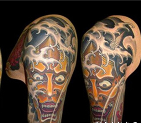 神秘般若肩部纹身