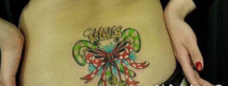 精美可爱臀部纹身