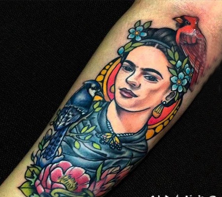 彩绘纹身 彩色纹身素描经典纹身图案