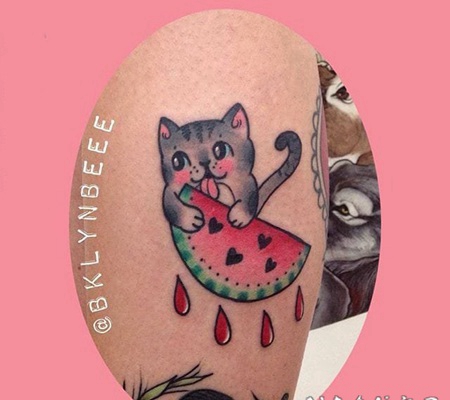 可爱纹身小图案 彩绘纹身素描可爱纹身小图案