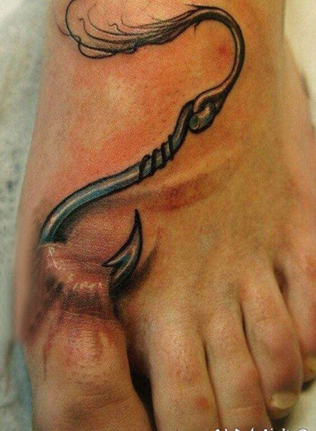 线条素描霸气精美3d纹身图案