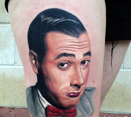 彩绘水彩搞笑抽象有趣人物肖像纹身图案