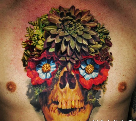 彩绘水彩素描创意文艺唯美精致纹身图案