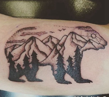 精美别致的创意有趣大自然风景纹身图案