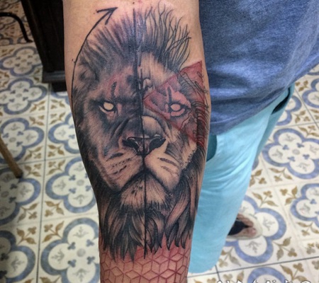 黑灰素描点刺技巧创意精致独特有趣纹身图案