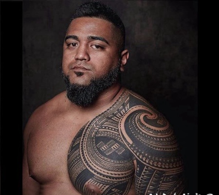 黑灰素描点刺技巧几何元素创意花纹纹身图案