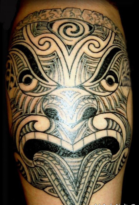 关于霸气的黑色几何线条部落图腾纹身图案