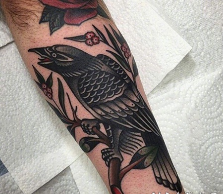 复古彩绘技巧植物素材花朵创意纹身图案