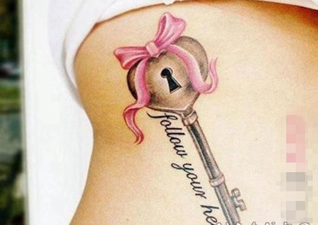 关于钥匙的素描创意个性纹身图案