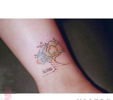 文艺小清新创意个性可爱小图案纹身图案