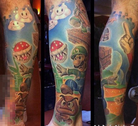 个性的彩绘技巧简单线条卡通可爱纹身图案