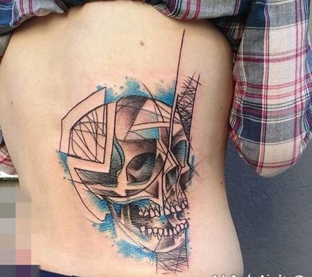 酷酷的彩绘技巧简单个性线条速写纹身图案大全