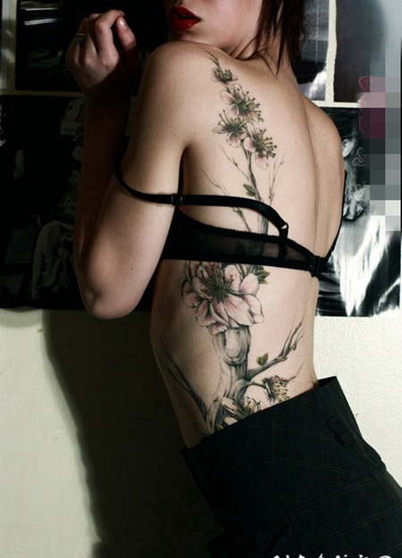 植物素材几何元素简单个性线条纹身图案