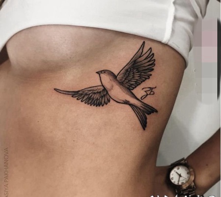 黑白简单个性线条植物和动物纹身图案大全