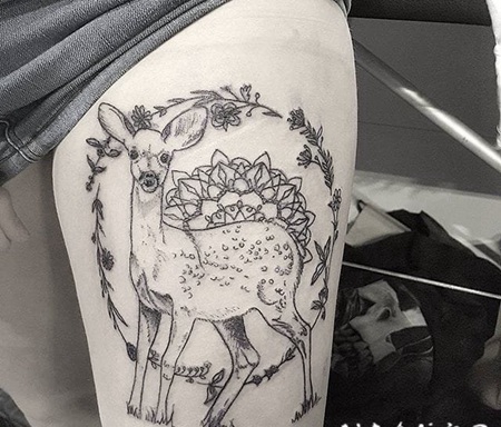 1黑白灰风格点刺纹身几何元素纹身简约线条纹身图案