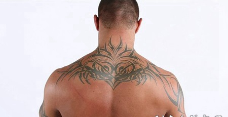 兰迪奥顿后背图腾纹身图案