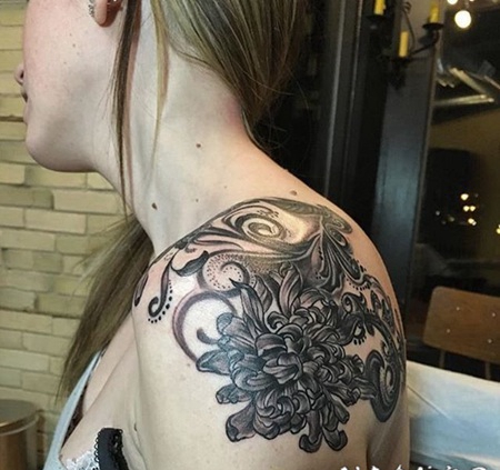 男女都喜爱的点刺纹身超个性纹身图案