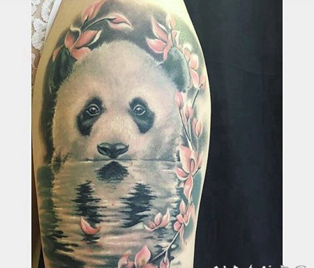 既可爱又霸气的小熊猫纹身小动物纹身图案