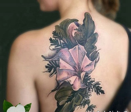 小清新植物纹身迷迭香纹身图案大全