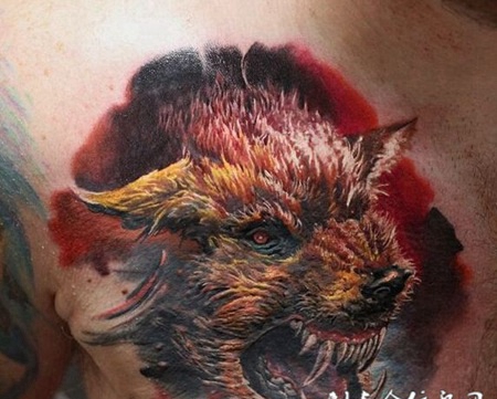 D狼头纹身图案大全