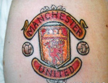 曼彻斯特联合徽章纹身图案