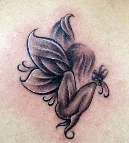 花朵精灵纹身图案