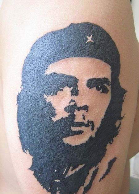 手臂切格瓦拉肖像纹身
