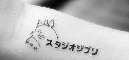 手臂卡通日文纹身图案