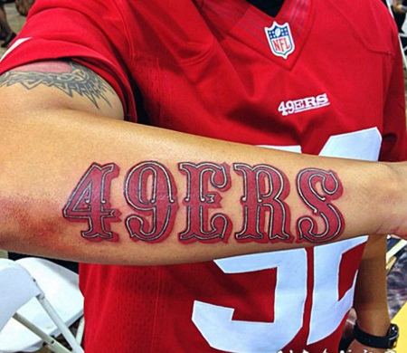 手臂现代风格的彩色美丽字母数字纹身图案