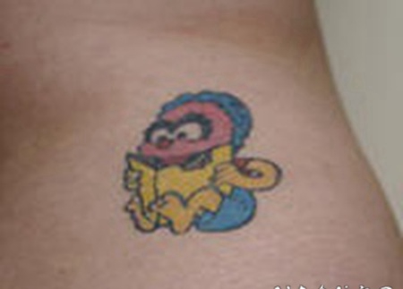 芝麻街卡通纹身图案