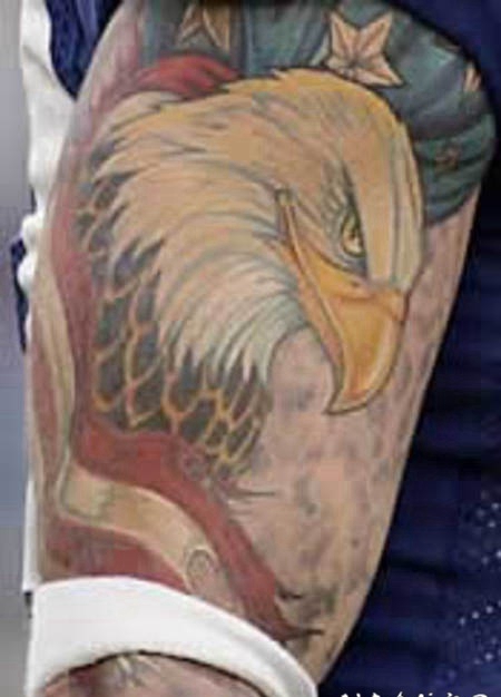 经典的美国鹰纹身图案