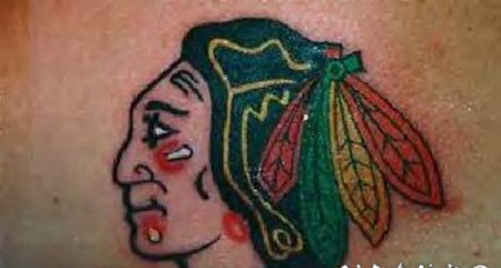 美洲土著人像纹身图案