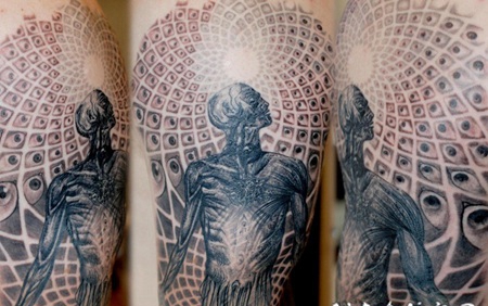 手臂马里斯宇宙纹身图案