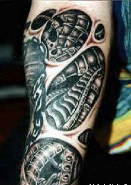 3D生物力学异形纹身图案