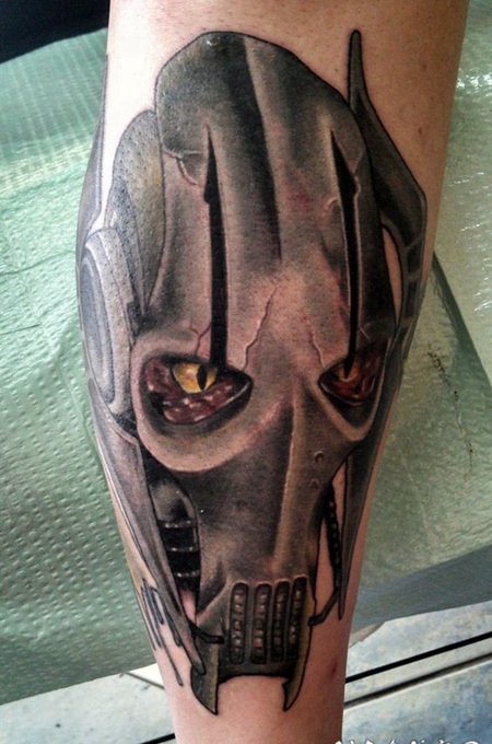 令人难以置信的3D星球大战机器人纹身图案