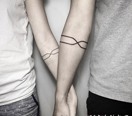 关于情侣的创意个性可爱小图案纹身图案