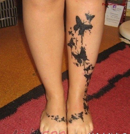 关于蝴蝶的文艺小清新个性唯美纹身图案