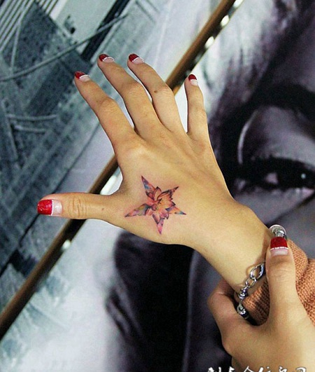 手腕好看的星星刺青