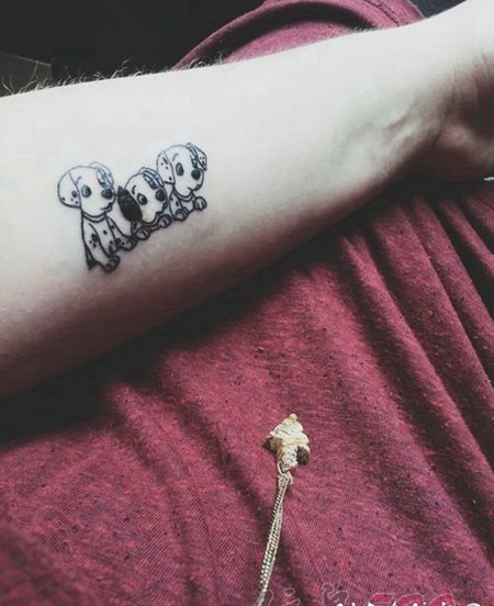 简单个性黑色抽象线条彩绘技巧可爱纹身图案