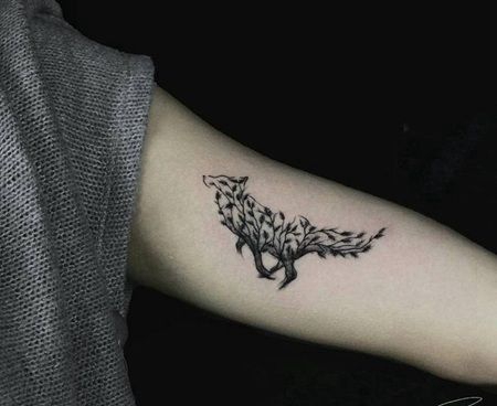 来自大自然的灵感狐狸纹身