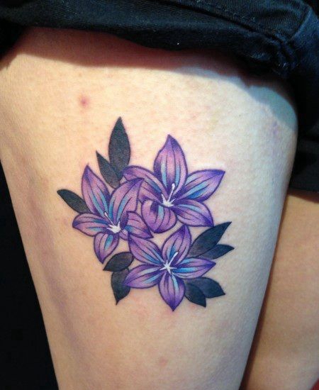 桔梗花纹身