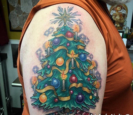 圣诞老人纹身图案