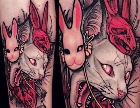 小臂斯芬克斯纹身图案