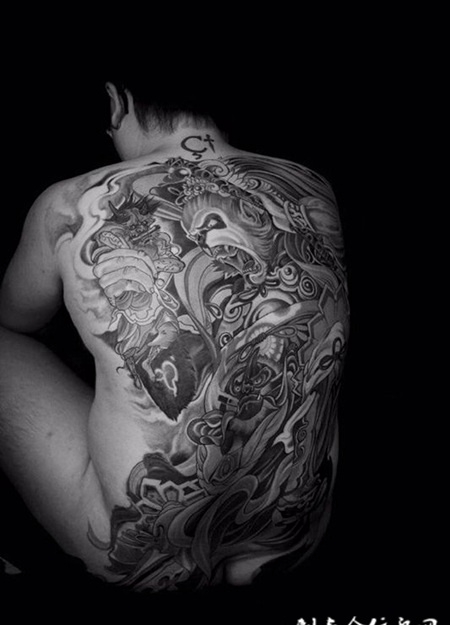 斩妖伏魔，满背斗战胜佛孙悟空霸气纹身