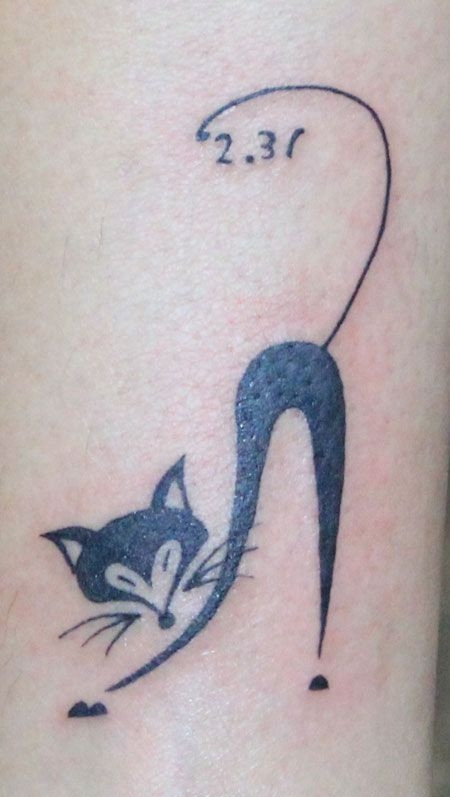 可爱的图腾小狐狸纹身图案