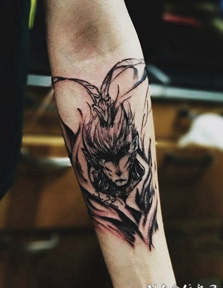 大圣归来，手臂斗战胜佛个性纹身