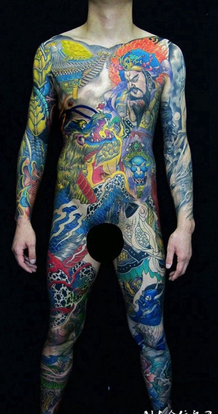 传统全胛纹身