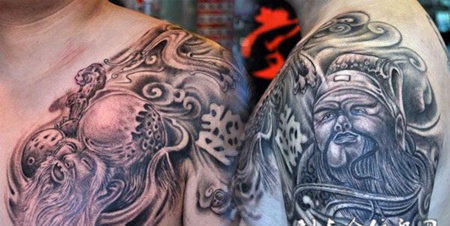 和蔼传统寿星纹身