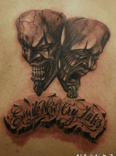 匪帮小丑纹身